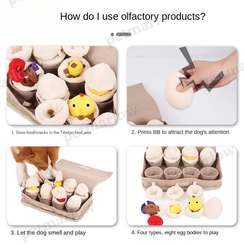 Pet Dog Toy Egg Blind Box Sniffing Dog Toy Dogs Slow Feeding Mat – view 4