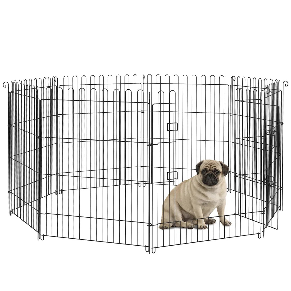 Pet Exercise Playpen For Dogs and Small Animals – Black