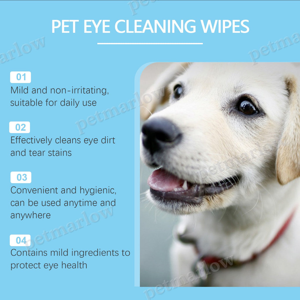 Pet Eye Cleaning Wipes for Dogs and Cats, Tear Stain Remover Pads – view 3