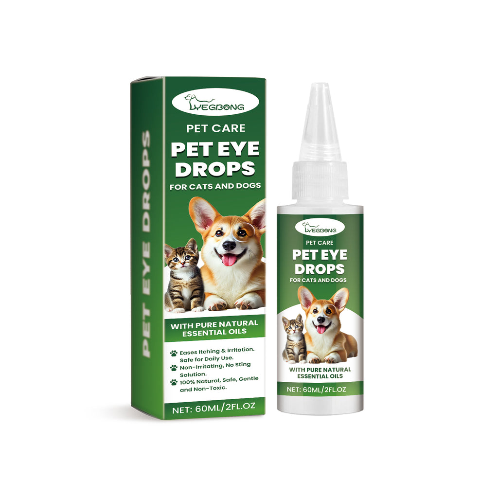 Pet Eye Drops for Dogs and Cats, Gentle Eye Care Solution