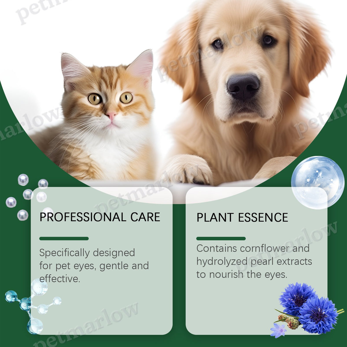 Pet Eye Drops for Dogs and Cats, Gentle Eye Care Solution – view 3
