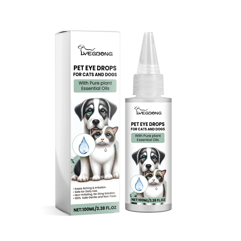 Pet Eye Drops for Dogs & Cats, Gentle Eye Cleaner