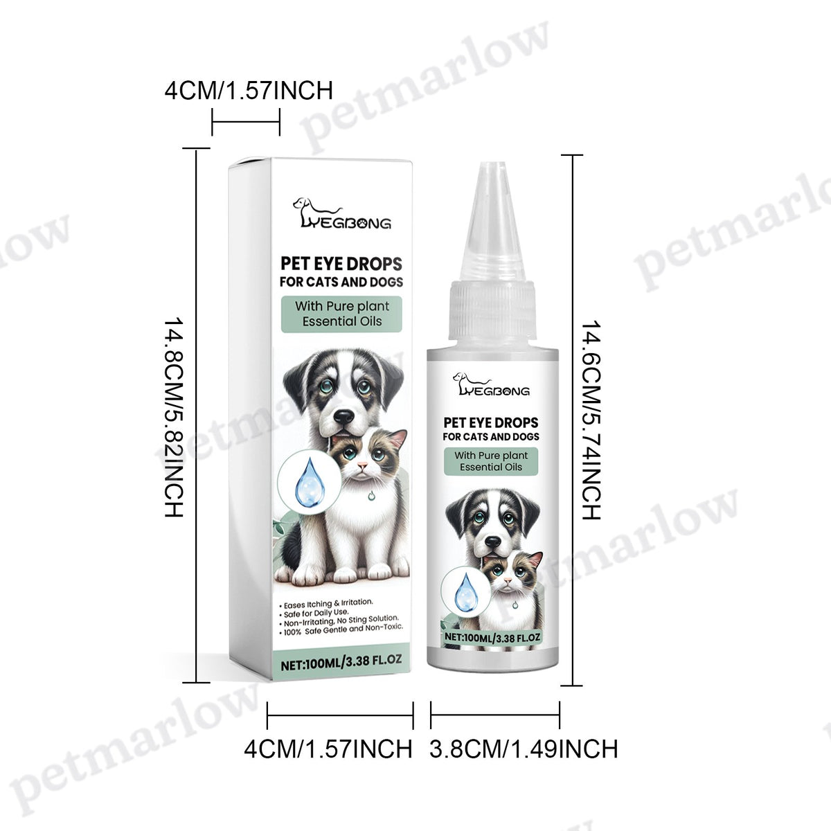 Pet Eye Drops for Dogs & Cats, Gentle Eye Cleaner – view 5