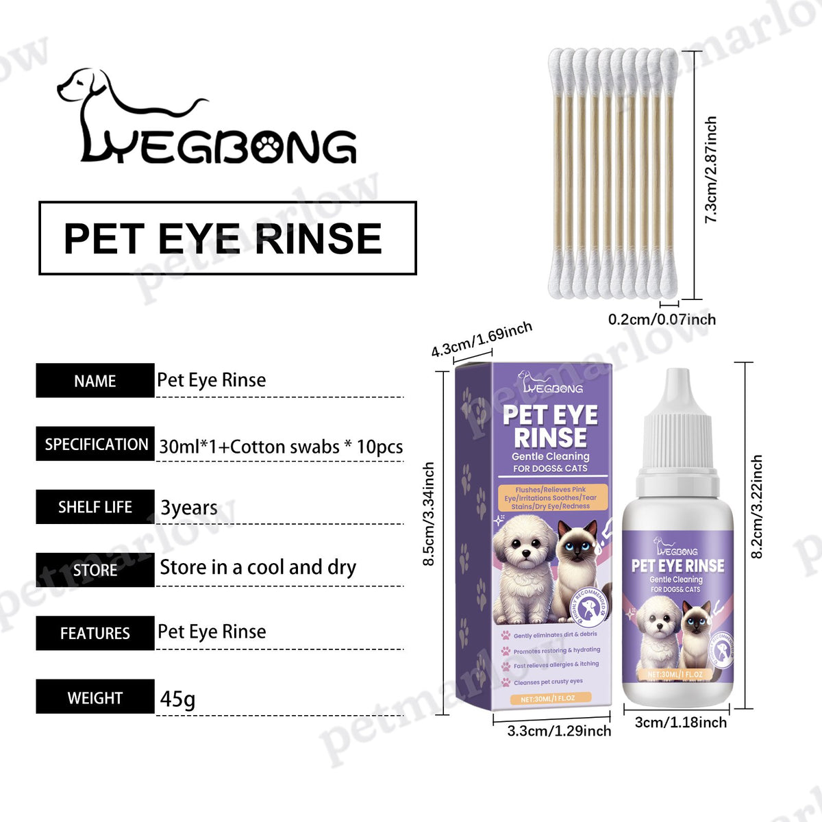 Pet Eye Rinse for Dogs & Cats, Gentle Eye Cleaner Solution – view 6