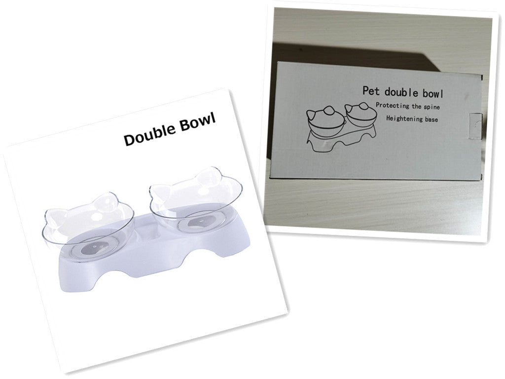 Pet feeder cat bowl – White carton