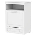 Pet Feeder Station Storage Cabinet with Bowls – White / 935x505x210 mm