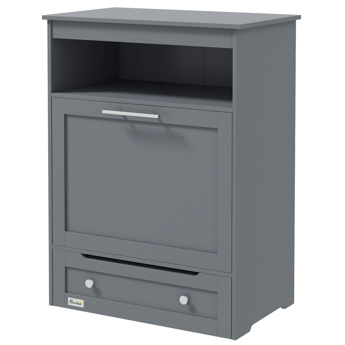 Pet Feeder Station with Storage Cabinet for Dogs – Gray / 935x505x210 mm