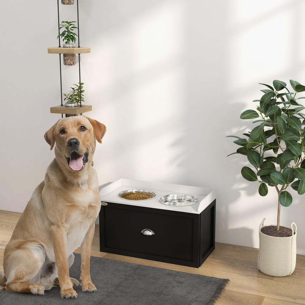 Pet Feeding Station with Storage for Large Dogs