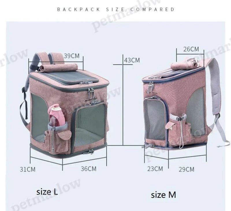 Pet Go Out Backpack Foldable Cat Dog Luggage Travel Bag Detachable Cat Backpacks – view 6