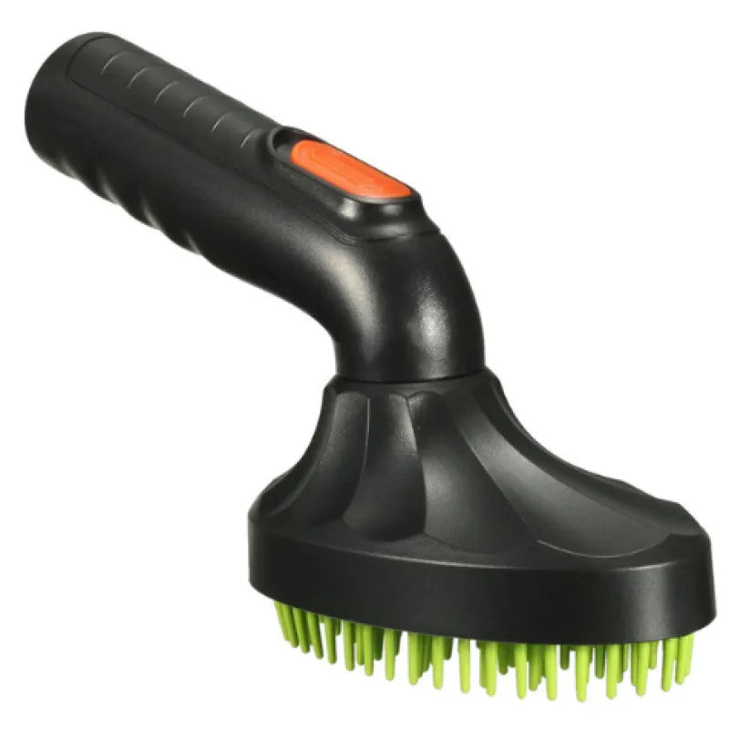Pet Hair Brush for Vacuum with Silicone Bristles and Ergonomic Handle – Black