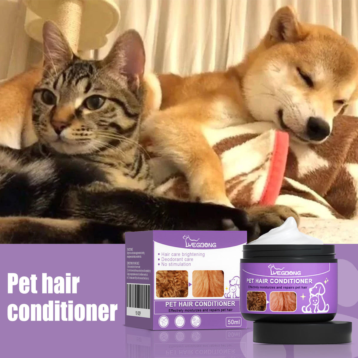 Pet Hair Conditioner For Dogs Cats