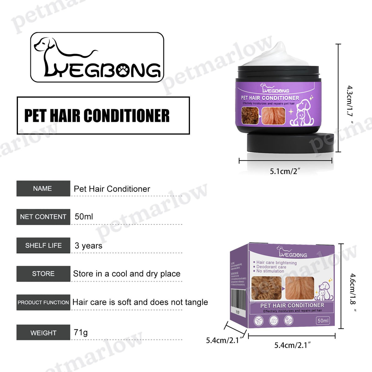 Pet Hair Conditioner For Dogs Cats – view 3
