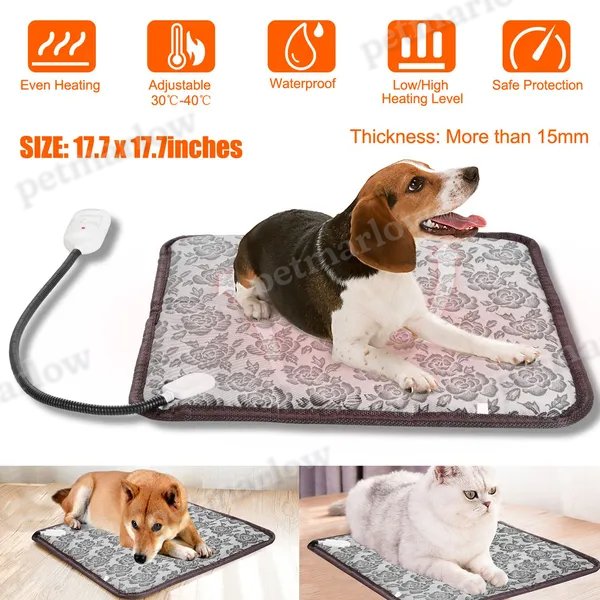 Pet Heating Pad for Dogs and Cats - Waterproof and Adjustable