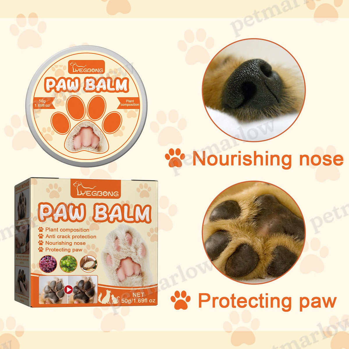 Pet Moisturizing Paw Balm for Dogs and Cats – view 4