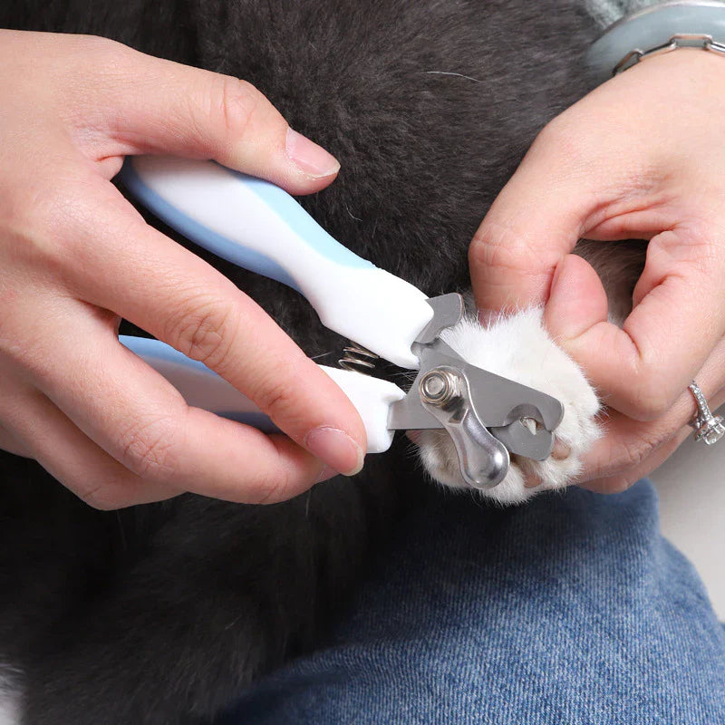 Pet Nail Scissors with Safety Lock and File