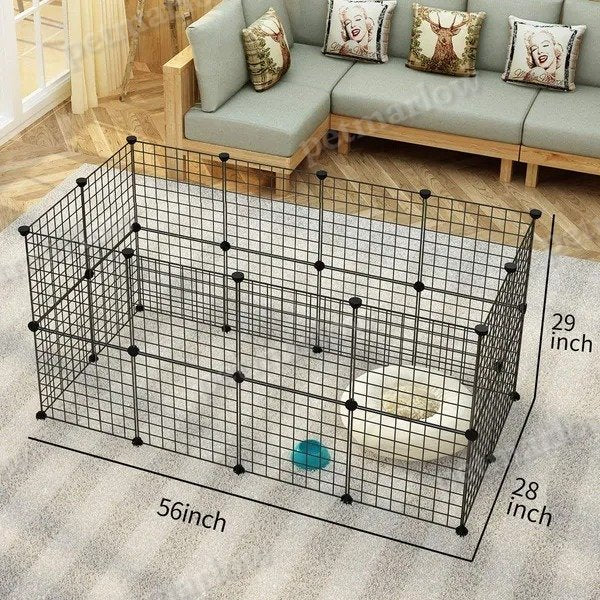 Pet Playpen for Small Animals - Indoor Portable Metal Fence – view 2