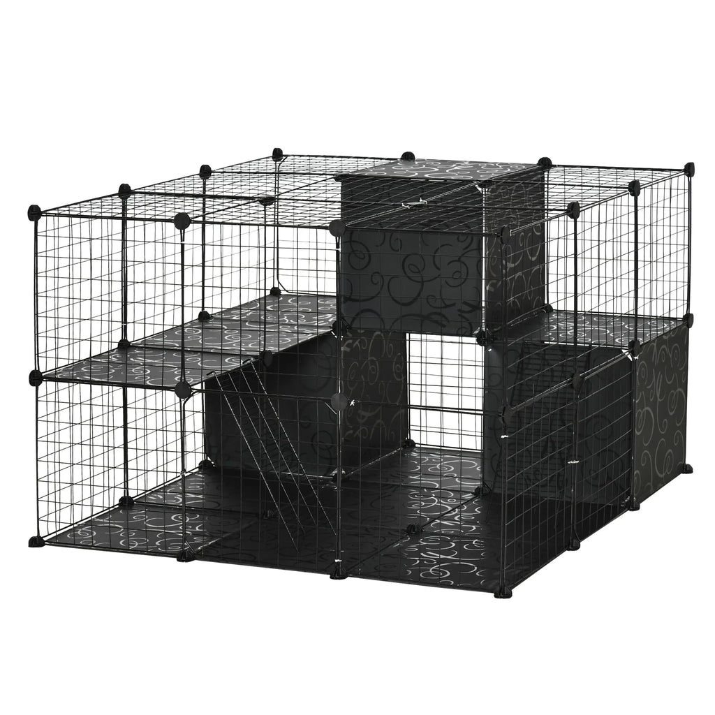 Pet Playpen for Small Animals with 3 Doors