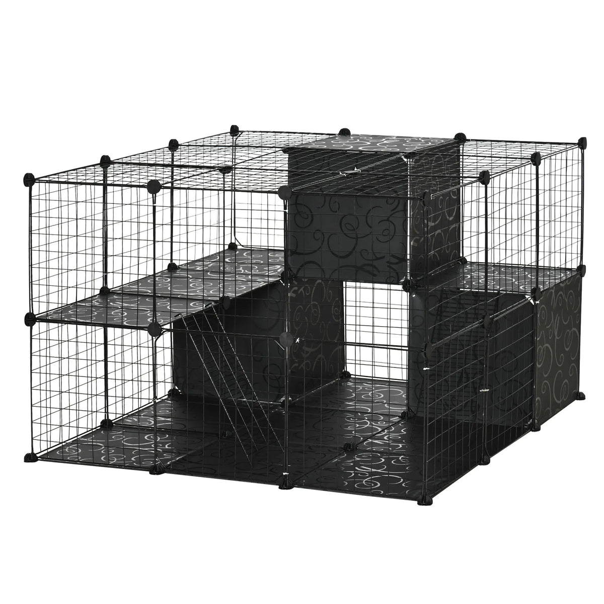 Pet Playpen for Small Animals with 3 Doors