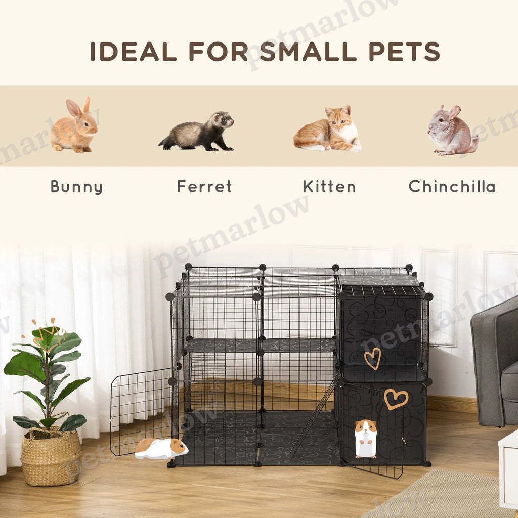Pet Playpen for Small Animals with 3 Doors – view 4