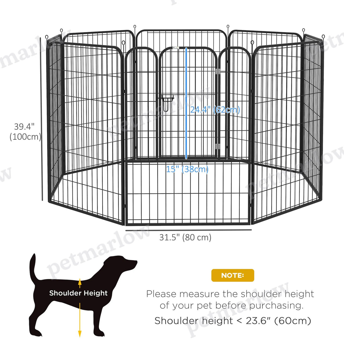 Pet Playpen with 8 Panels for Indoor and Outdoor Use – view 4