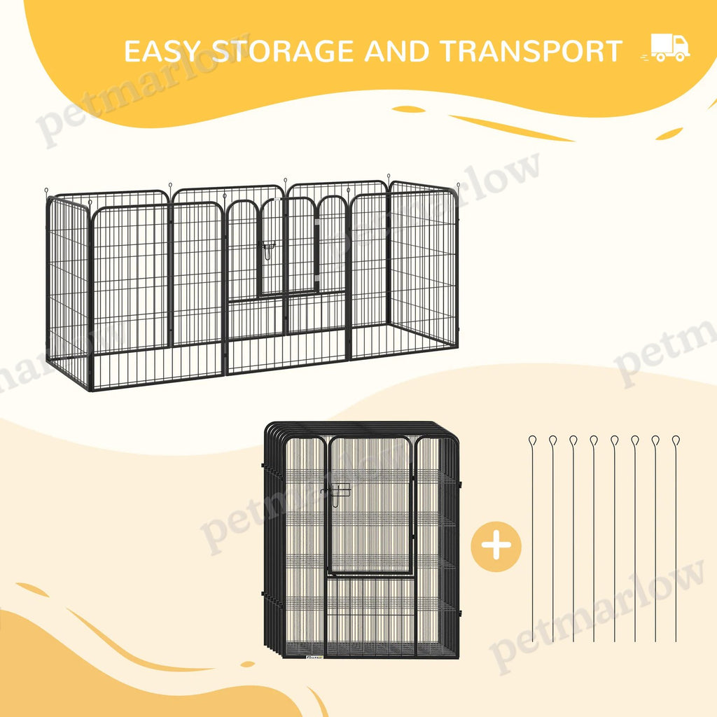 Pet Playpen with 8 Panels for Indoor and Outdoor Use – view 5