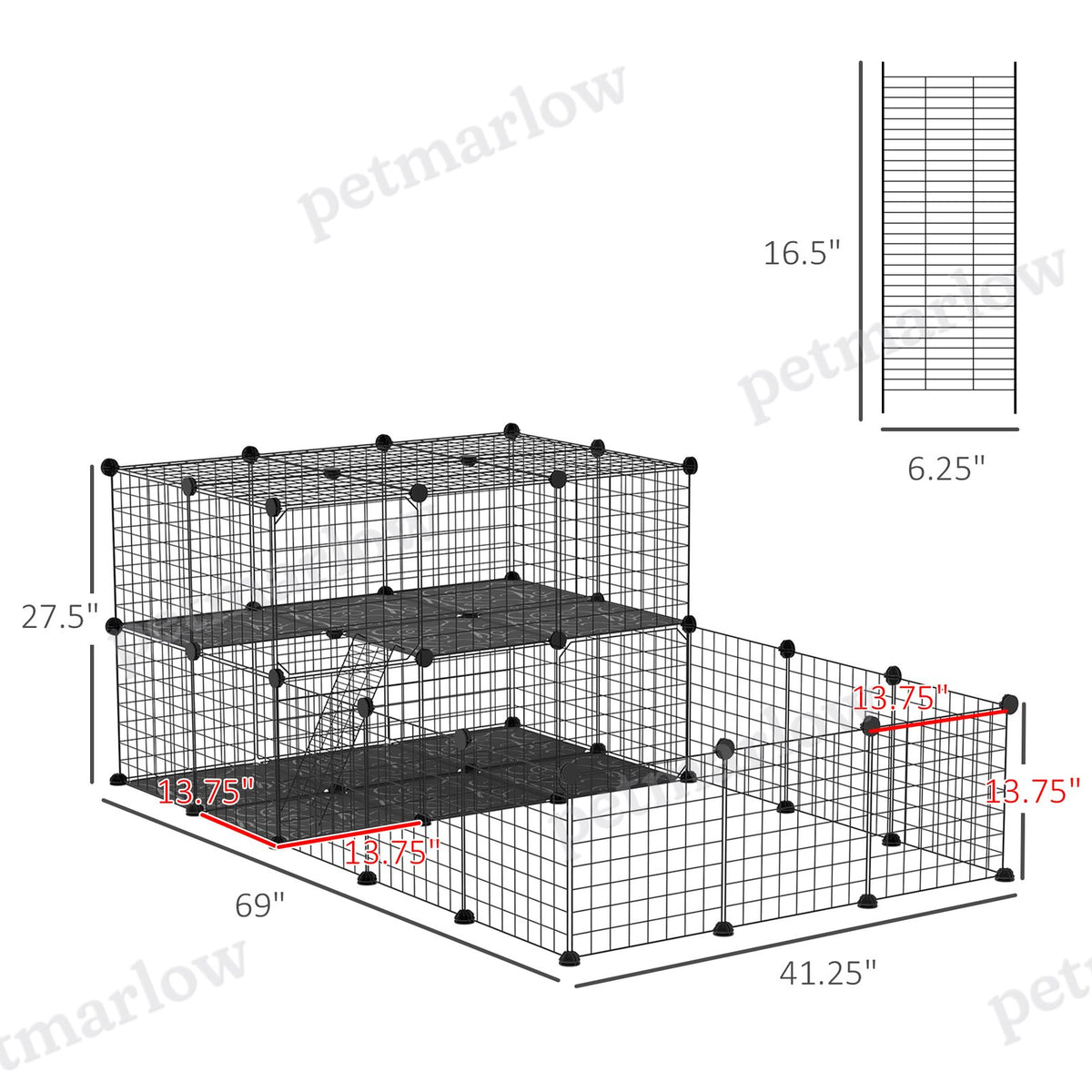Pet Playpen with Door for Small Animals – view 3