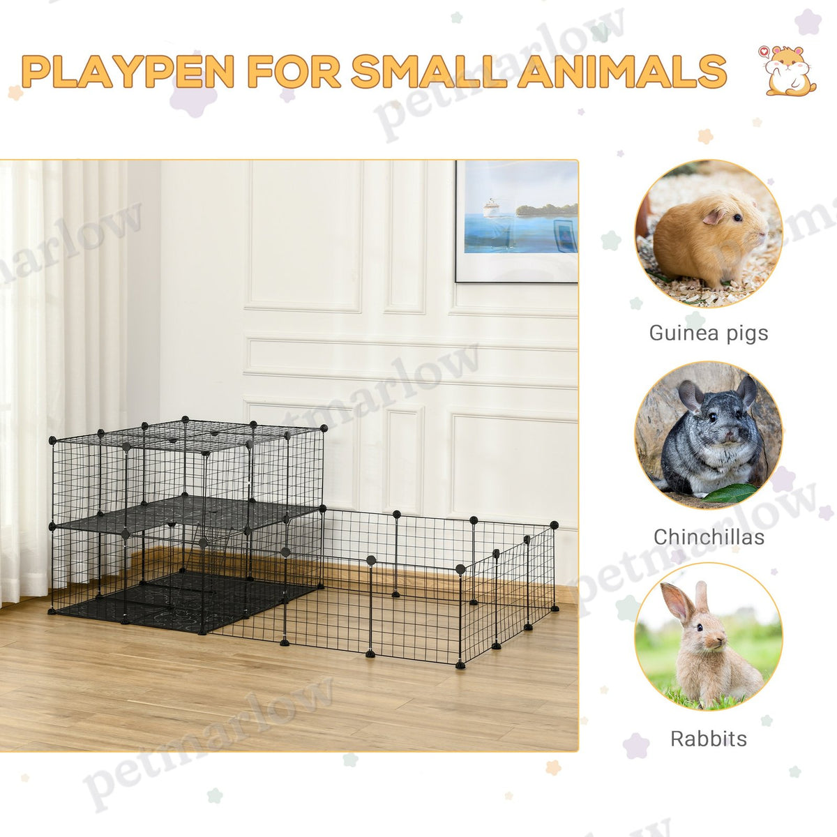 Pet Playpen with Door for Small Animals – view 6