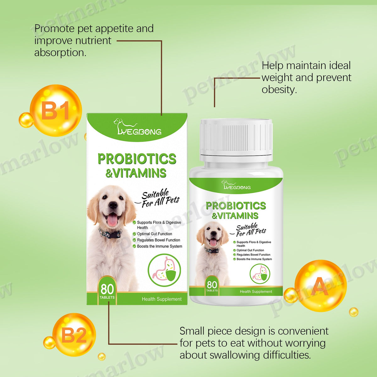 Pet Probiotics & Vitamin Tablets for Dogs and Cats – view 6