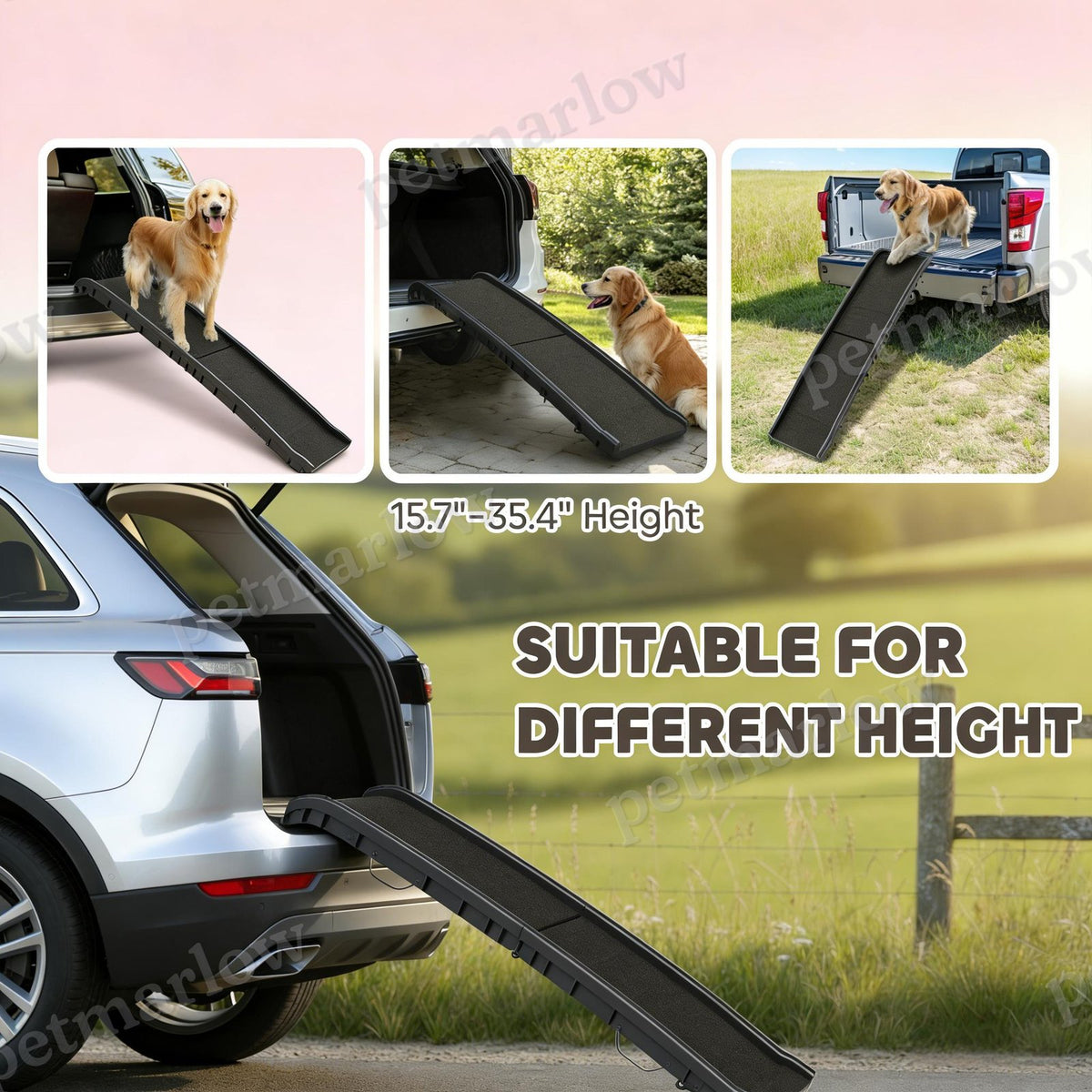 Pet Ramp,Pet Gentle Slope Ramp,Foldable Dog Car Ramp – view 2