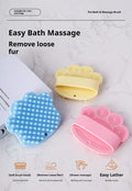 Pet Rubber Bath Massage Comb – LightBlue