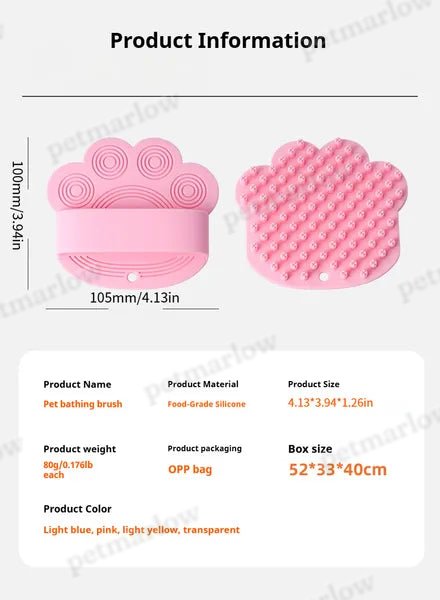 Pet Rubber Bath Massage Comb – view 6