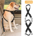 Pet Safety Seat Belt Leash for Dogs and Cats - 2 Pack – Black