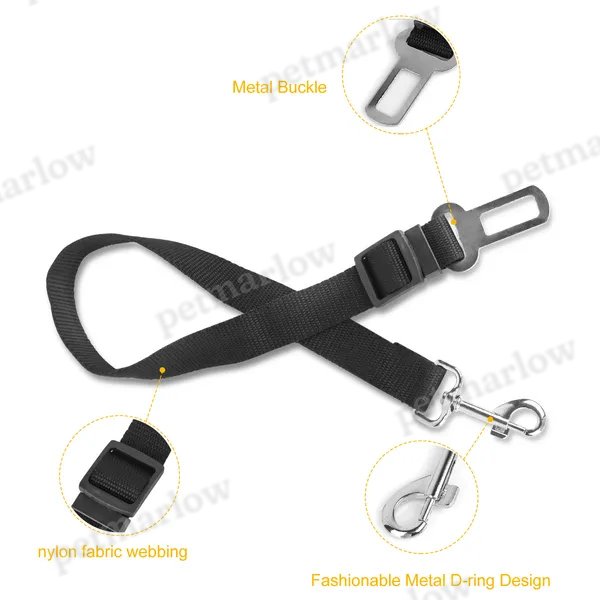 Pet Safety Seat Belt Leash for Dogs and Cats - 2 Pack – view 3