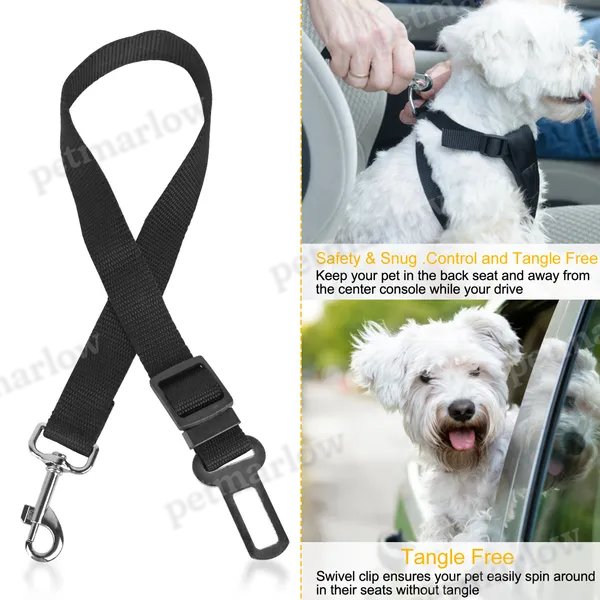 Pet Safety Seat Belt Leash for Dogs and Cats - 2 Pack – view 4