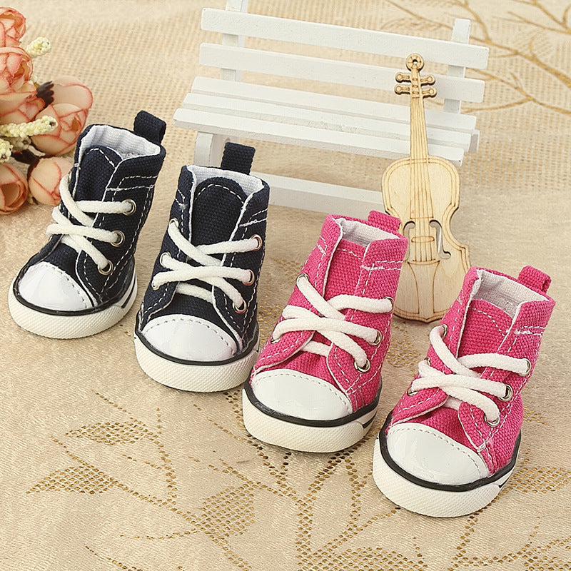 Pet Shoes Denim Canvas for Dogs and Cats