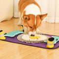 Pet Sniffing Mat Puzzle Hhiding Food Training Olfactory Mat – Purple
