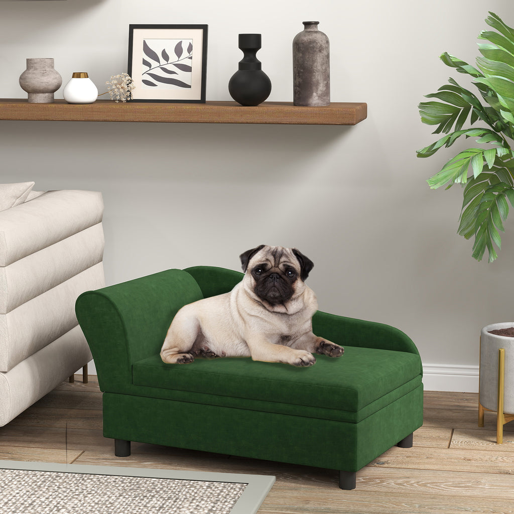 Pet Sofa Bed Couch with Storage for Cats and Small Dogs