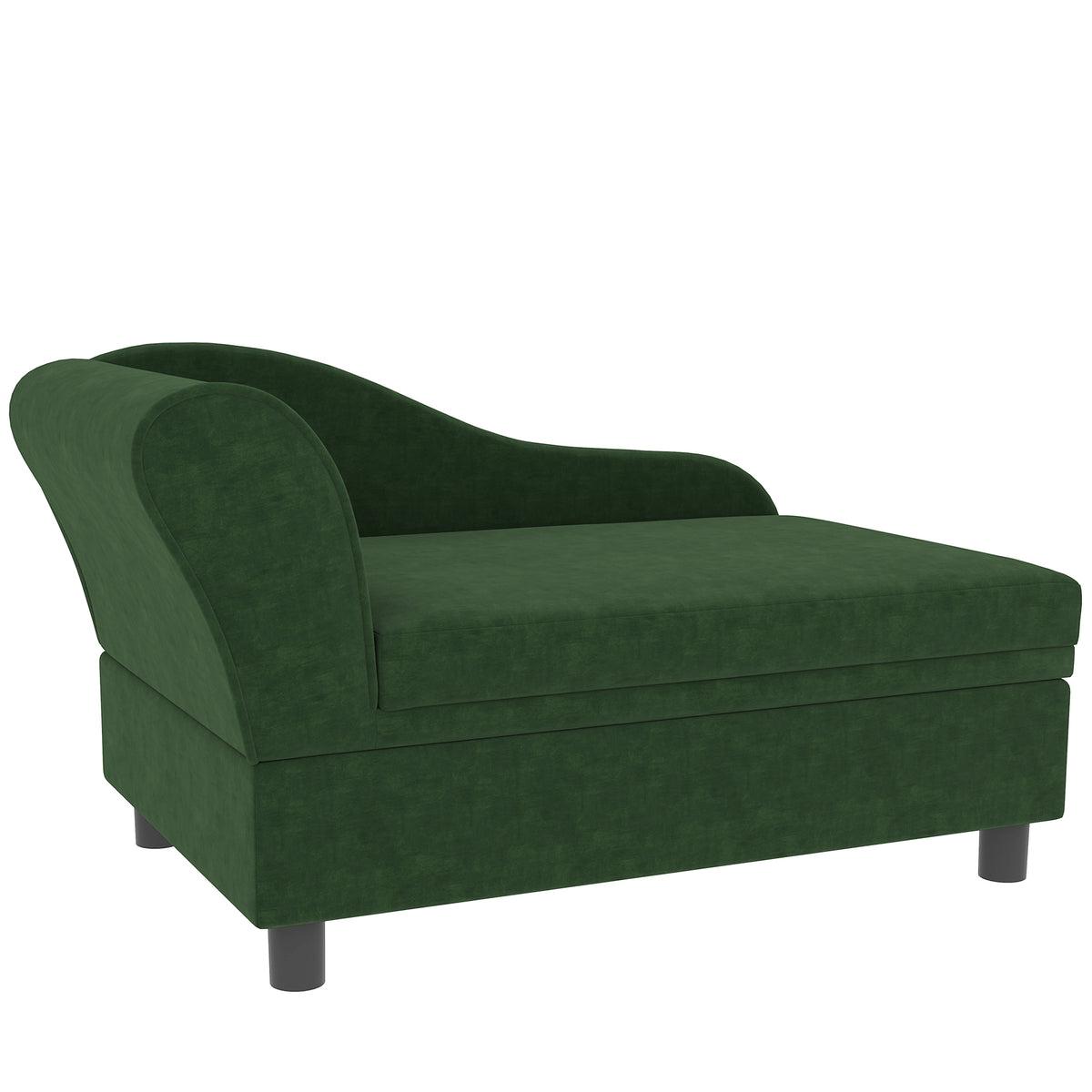 Pet Sofa Bed Couch with Storage for Cats and Small Dogs – Green / 750x490x165 mm
