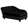 Pet Sofa Bed Couch with Storage for Cats and Small Dogs – Black / 740x485x165 mm