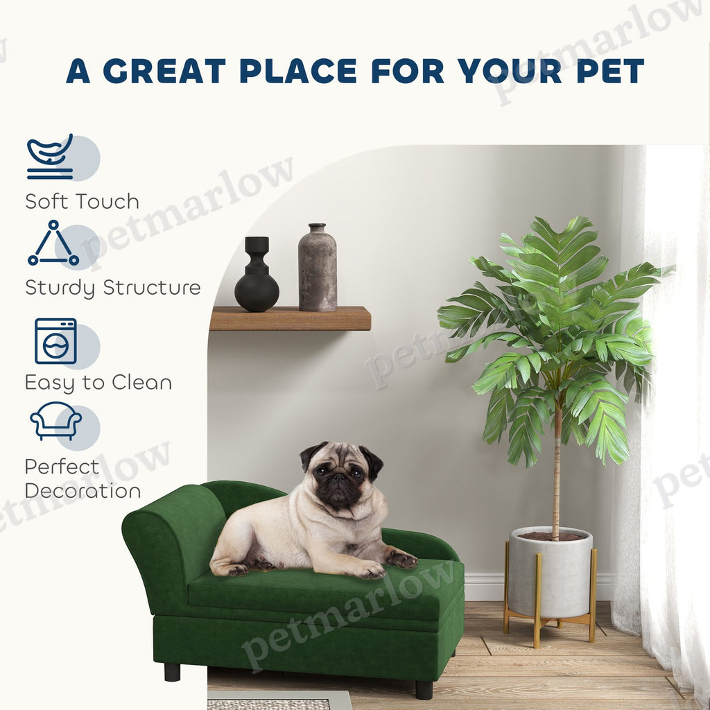 Pet Sofa Bed Couch with Storage for Cats and Small Dogs – view 3