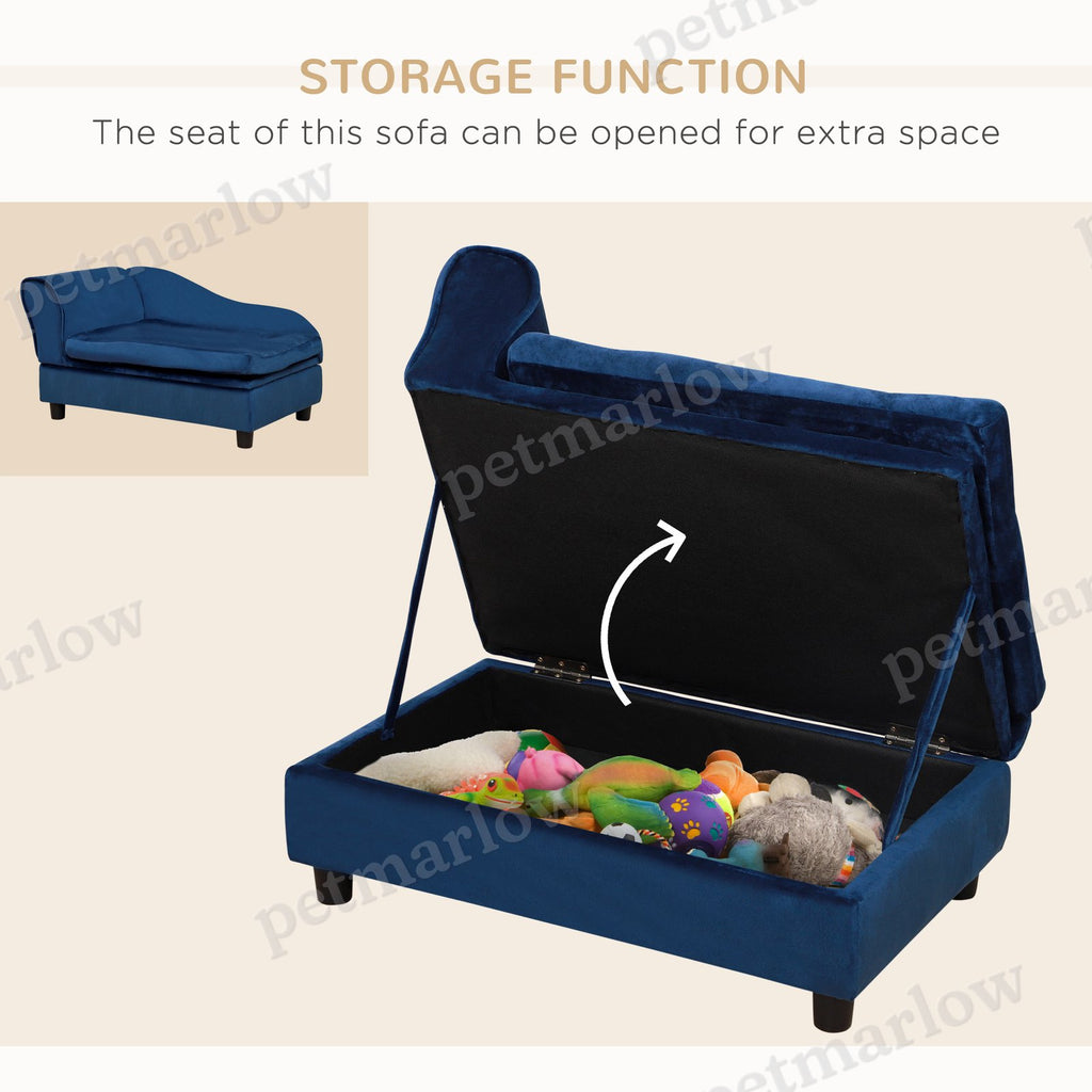 Pet Sofa Bed Couch with Storage, Pet Sofa for Cats and Small Dogs – view 3