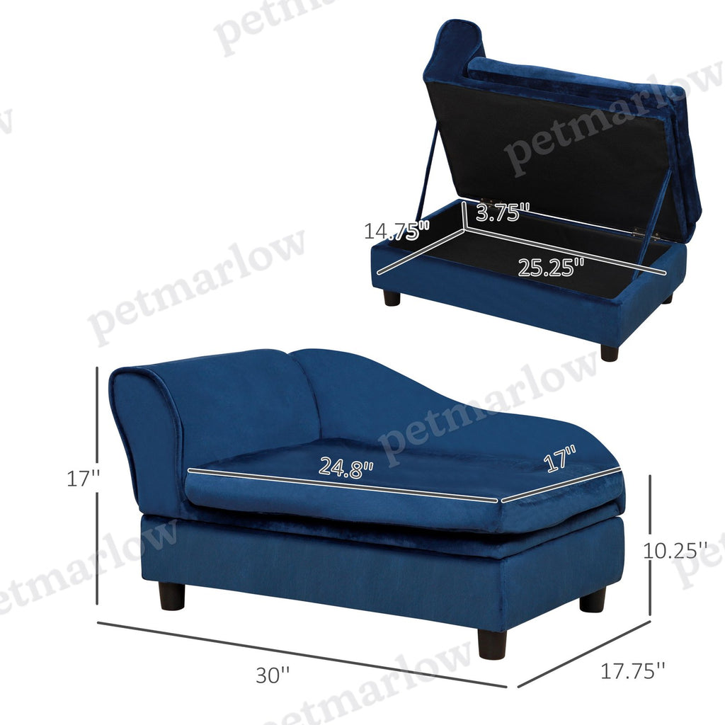 Pet Sofa Bed Couch with Storage, Pet Sofa for Cats and Small Dogs – view 6