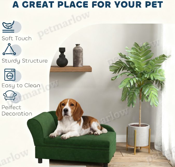 Pet Sofa Bed with Storage and Soft Cushion for Dogs and Cats – view 5