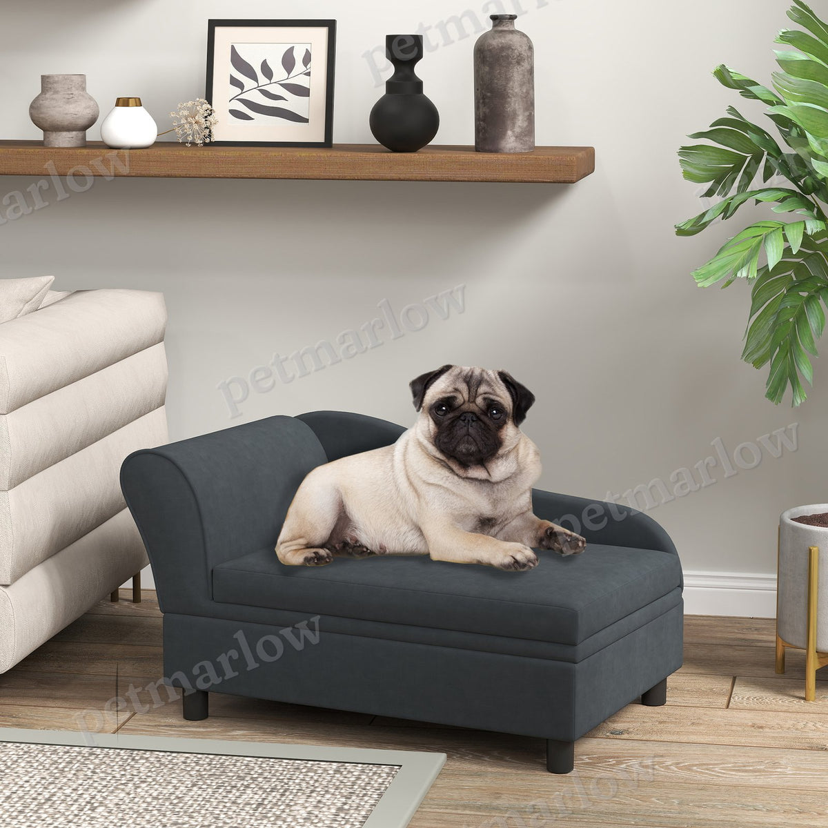 Pet Sofa Bed with Storage for Cats and Small Dogs – view 4