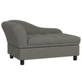 Pet Sofa Dog Sofa for Small Dogs with Storage, Gray – Gray / 740x485x165 mm