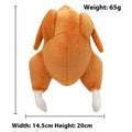 Pet Sounding Roast Chicken Creaking Plush Toy – Plush Turkey 14x20cm