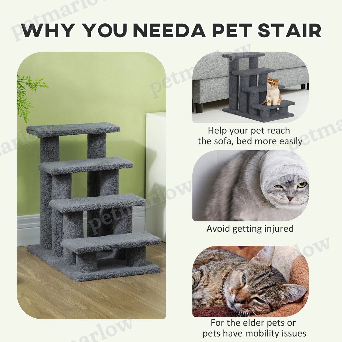 Pet Stairs Dog Cat Step Scratch Post – view 6