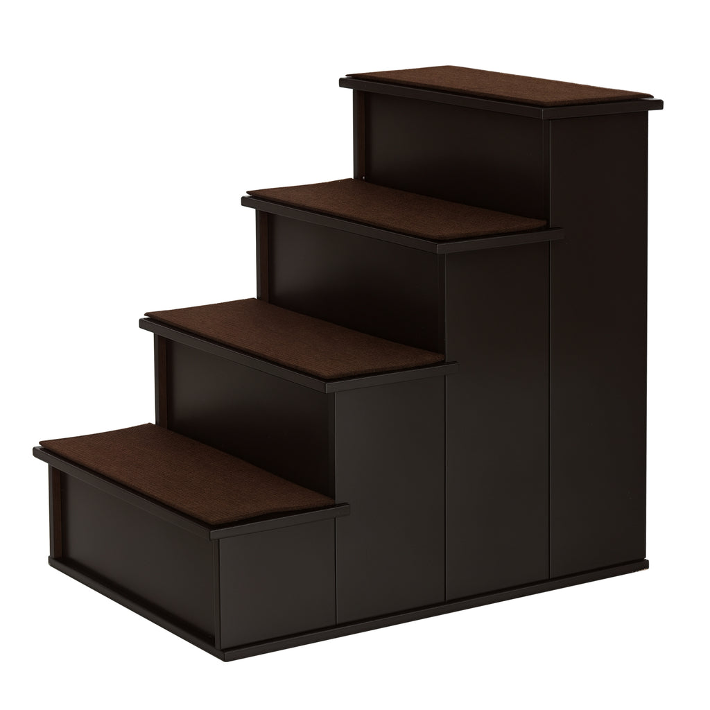 Pet Stairs for Small Dogs and Cats Up To 22 lbs – Coffee / 620x460x110 mm