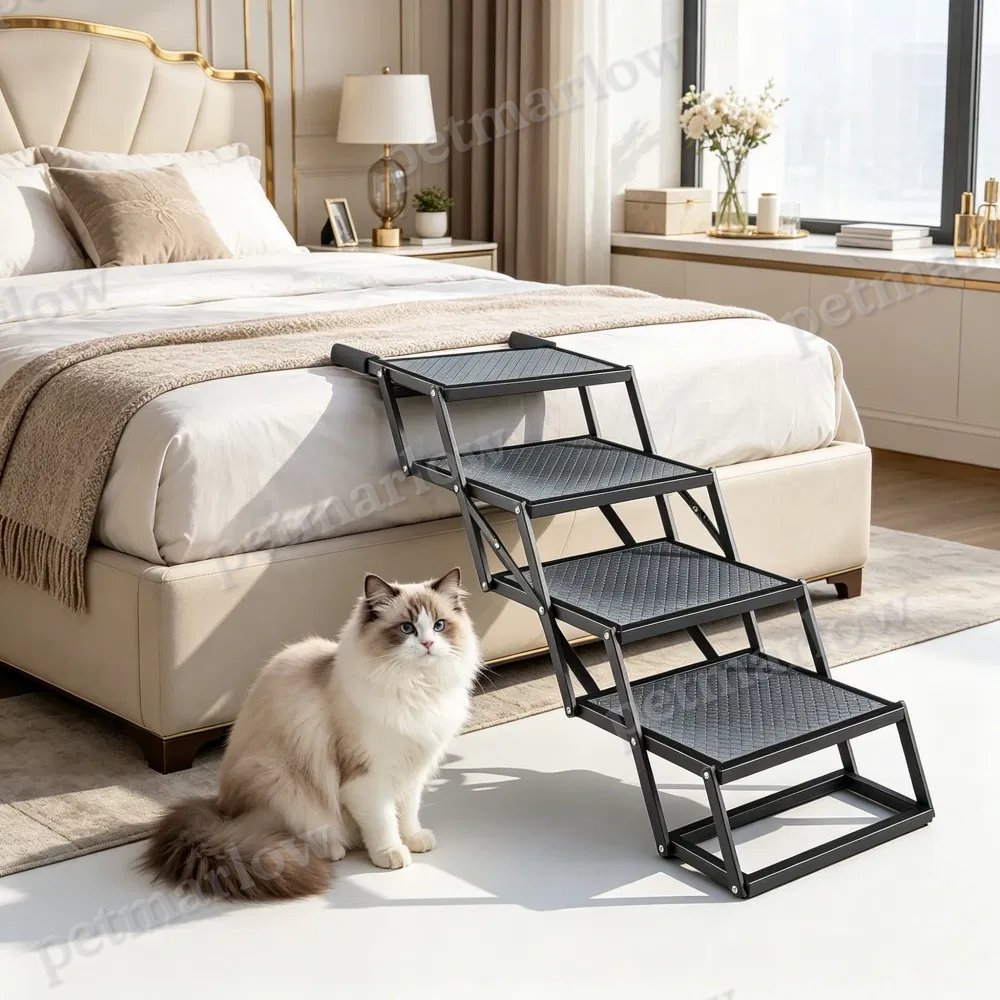 Pet Stairs with Adjustable Height for Outdoor – view 3