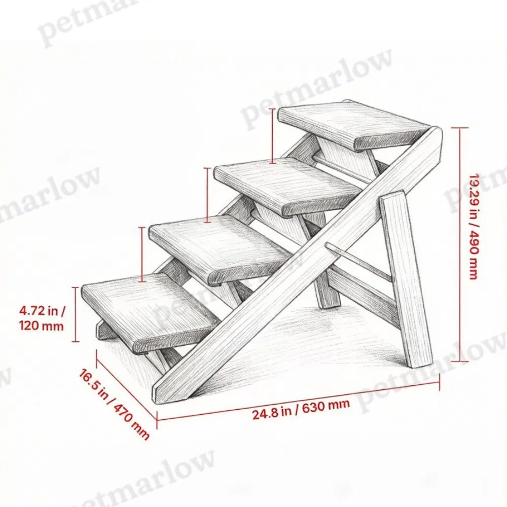 Pet Stairs with Non-Slip Surface for Easy Climbing – view 4